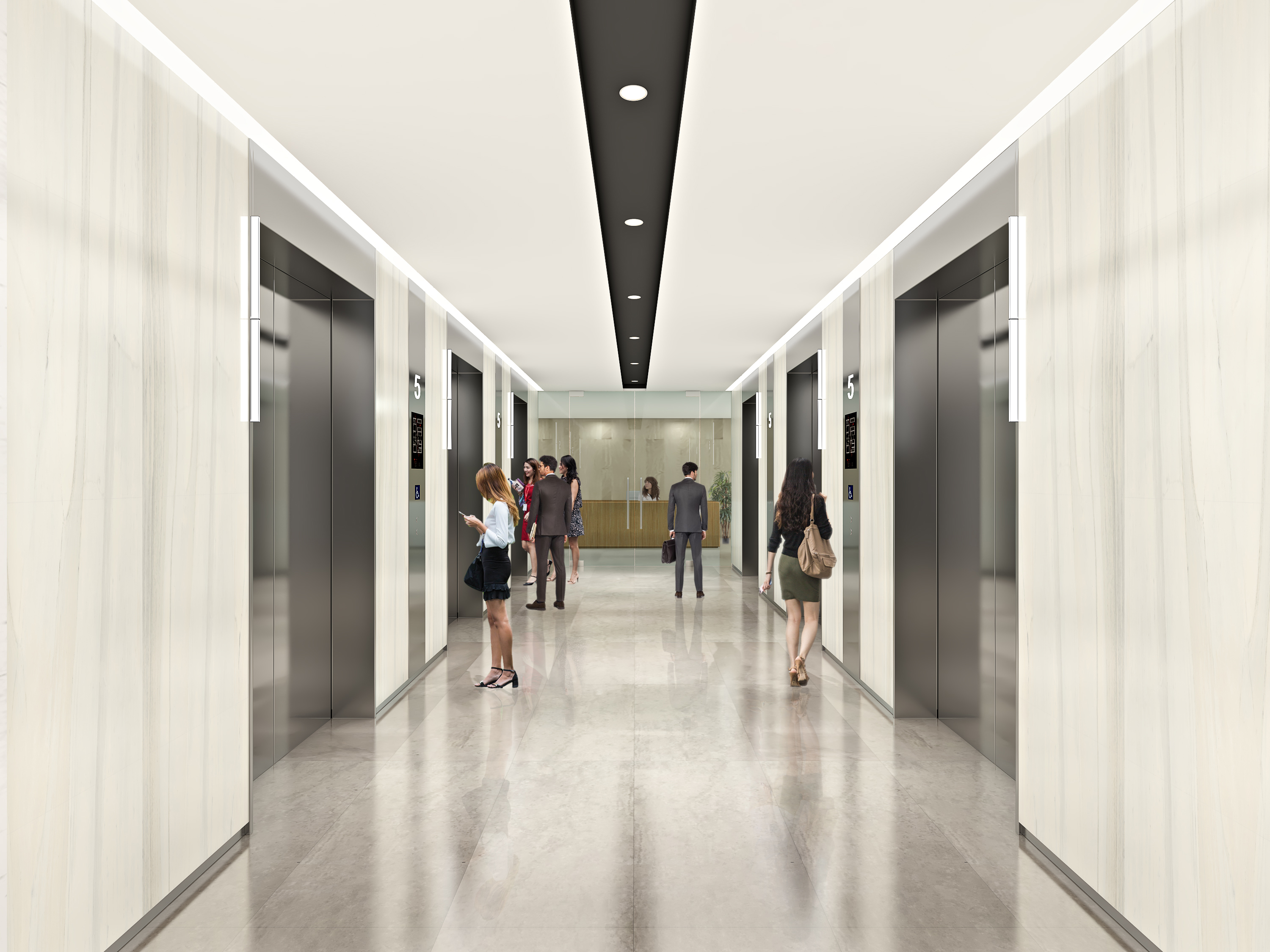 suntec city new office lift lobby